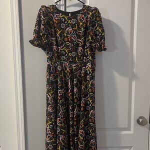 Ted Baker London Floral Maxi Dress - Black and Multicolor